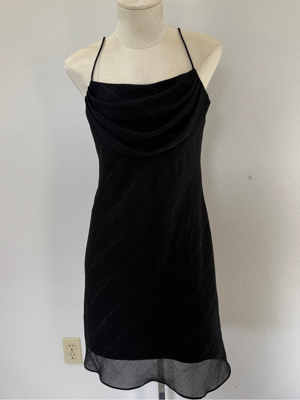 Vintage Black Midi Dress